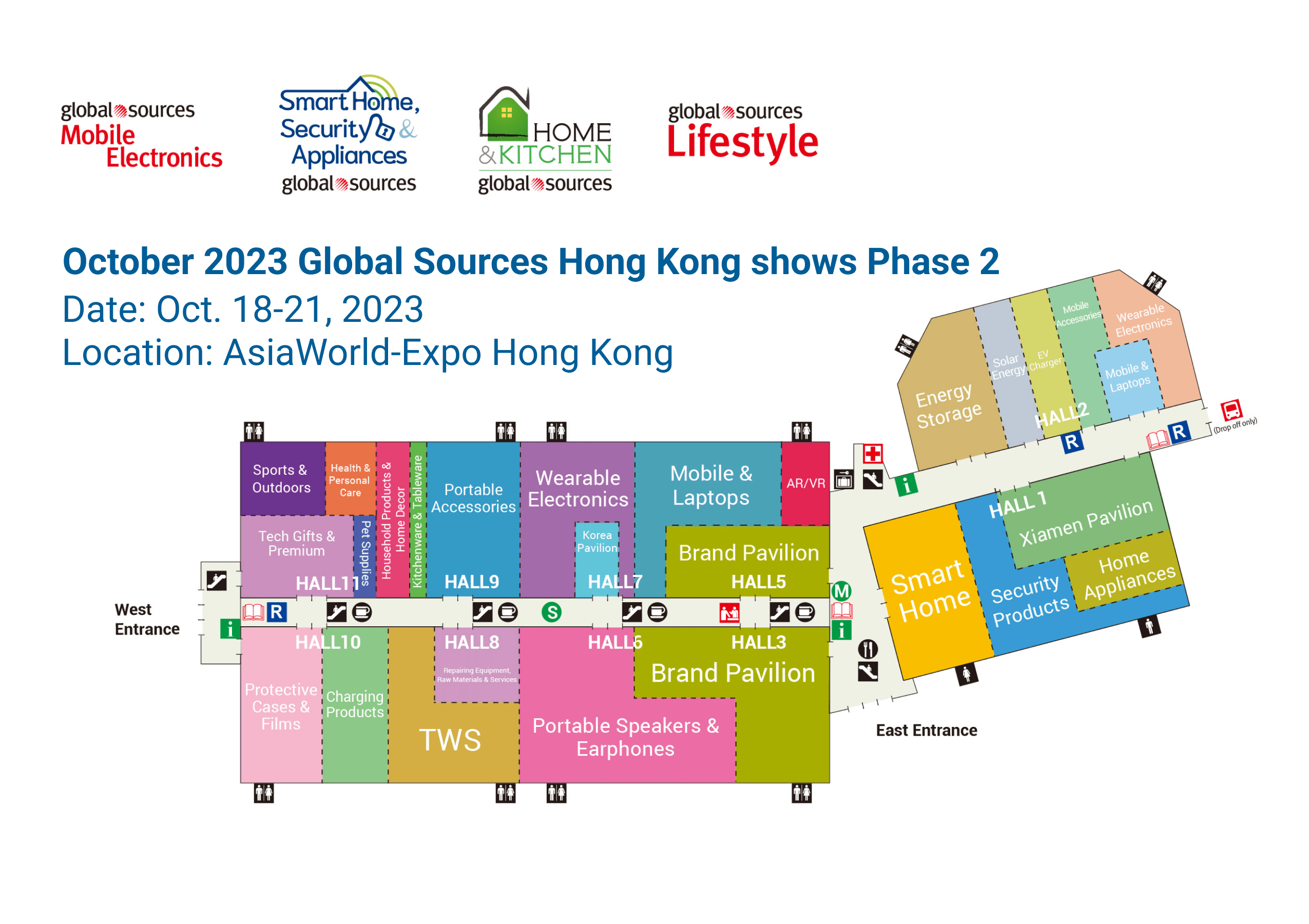 GLOBAL SOURCES SMART HOME, SECURITY AND APPLIANCES SHOW,Date: Oct 18-21, 2023,Booth: 1E13